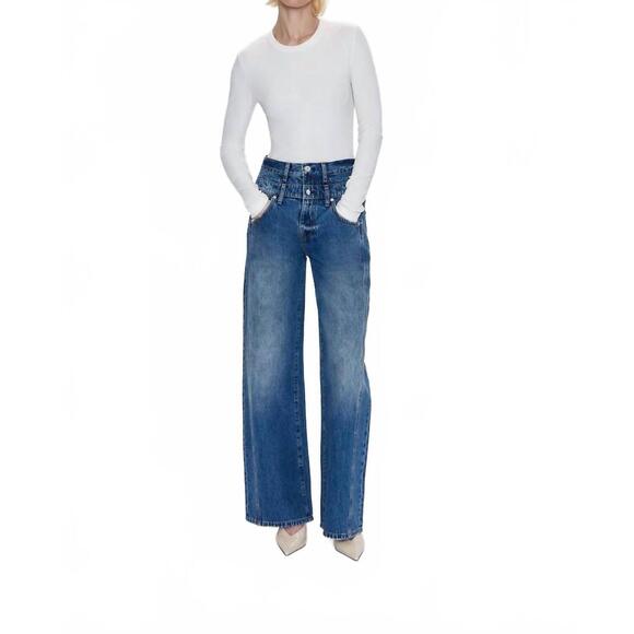 PISTOLA Denim - NEW PISTOLA caleb high rise relaxed stacked waist jeans in echo